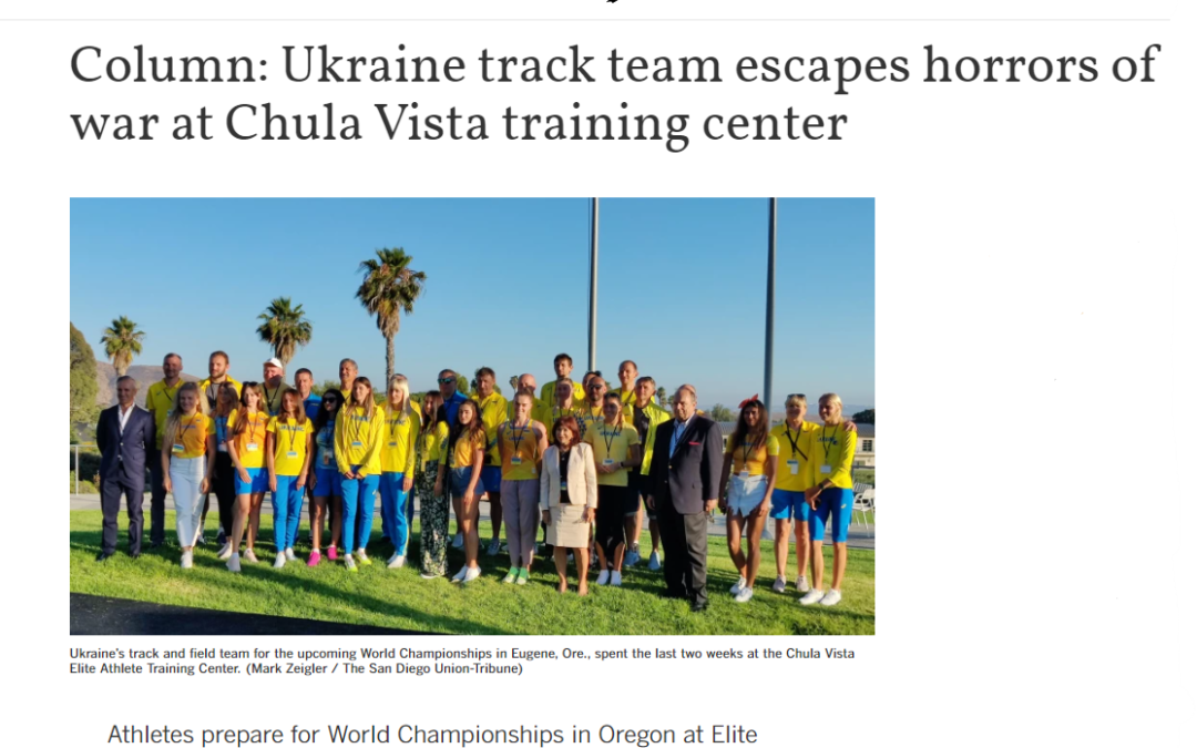 Ukraine Track Team Finds A Home Away From Home In Chula Vista