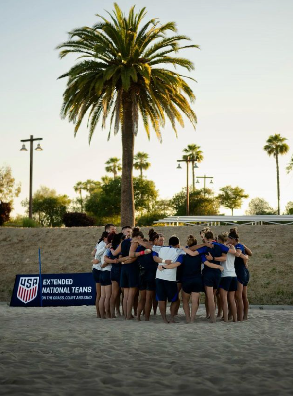 U.S. Women's Beach Soccer National Team On The Sand In Chula Vista